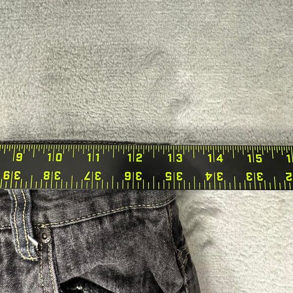 Vintage Quiksilver Charcoal Grey Baggy Denim Jeans Size 27 - Picture 4 of 8